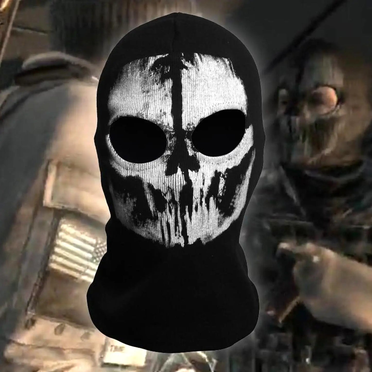 Skull Print Full Face Mask