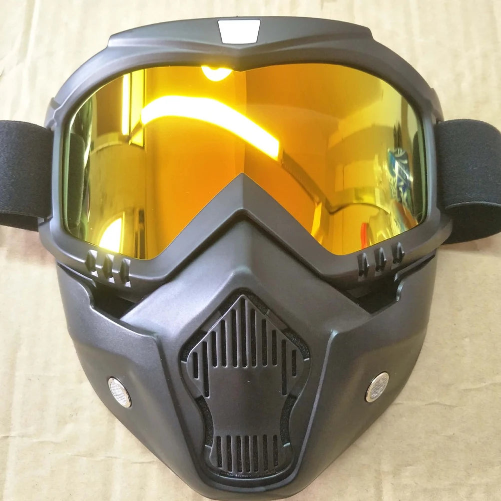 Windproof Skiing Goggles With Mouth Mask