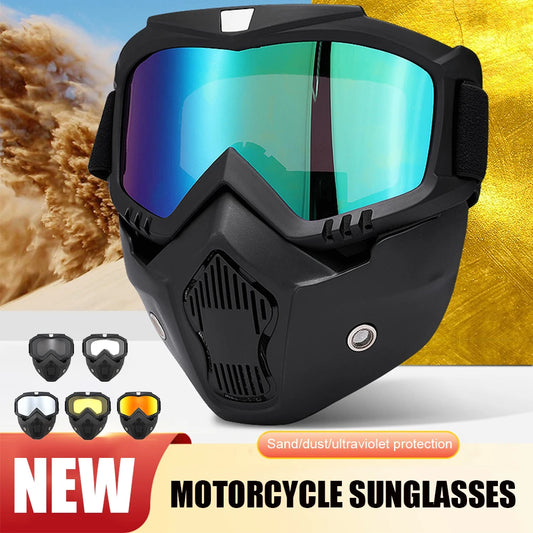 Windproof Skiing Goggles With Mouth Mask