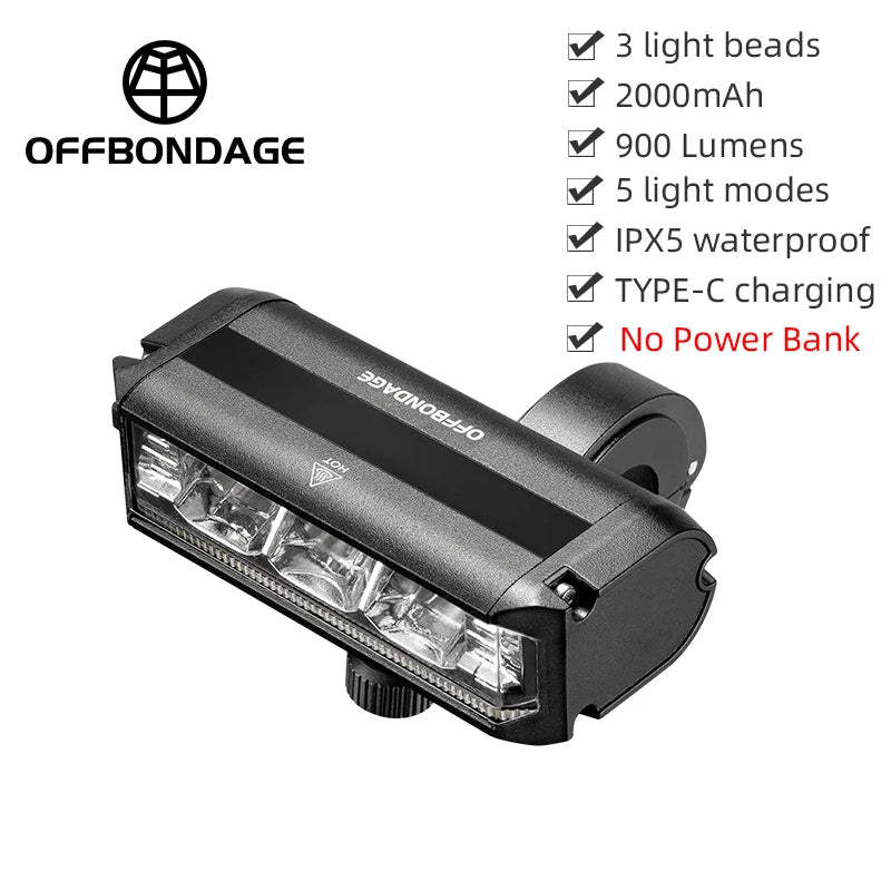 2600Lumen Bike Light 8000mAh