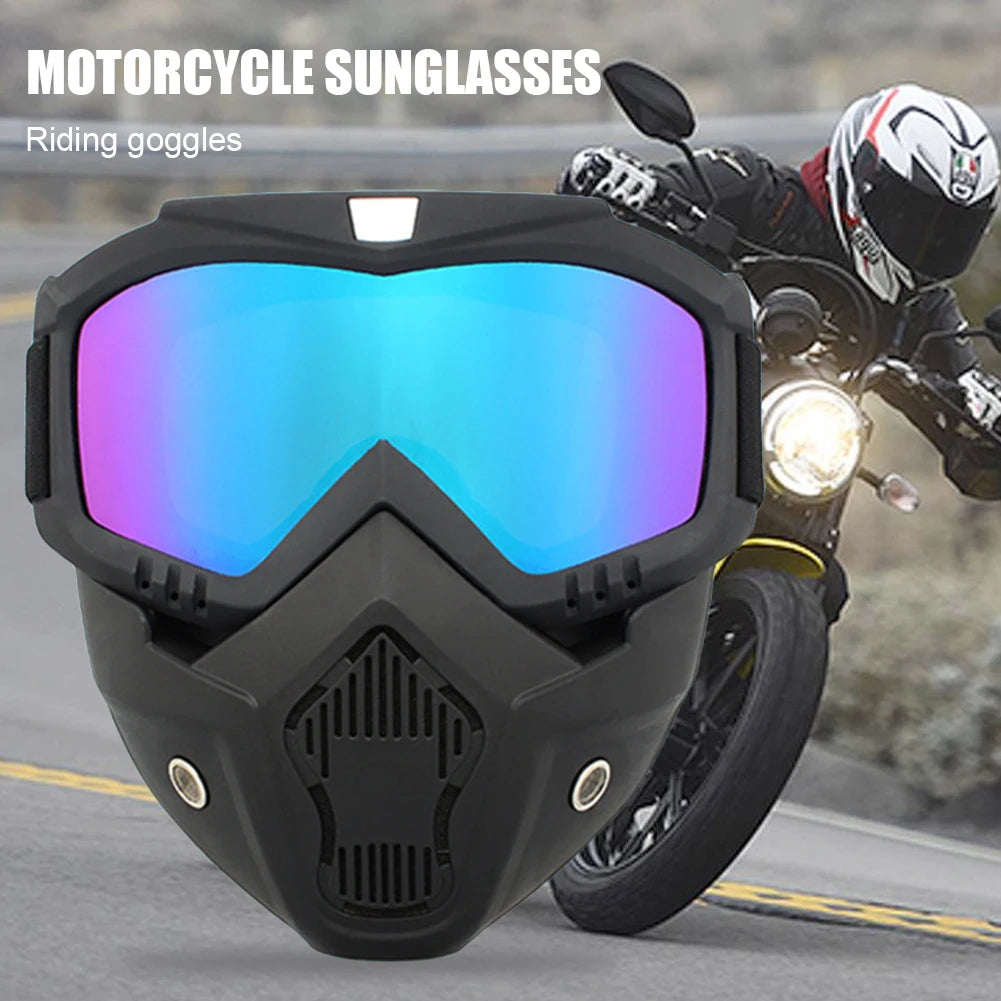 Windproof Skiing Goggles With Mouth Mask