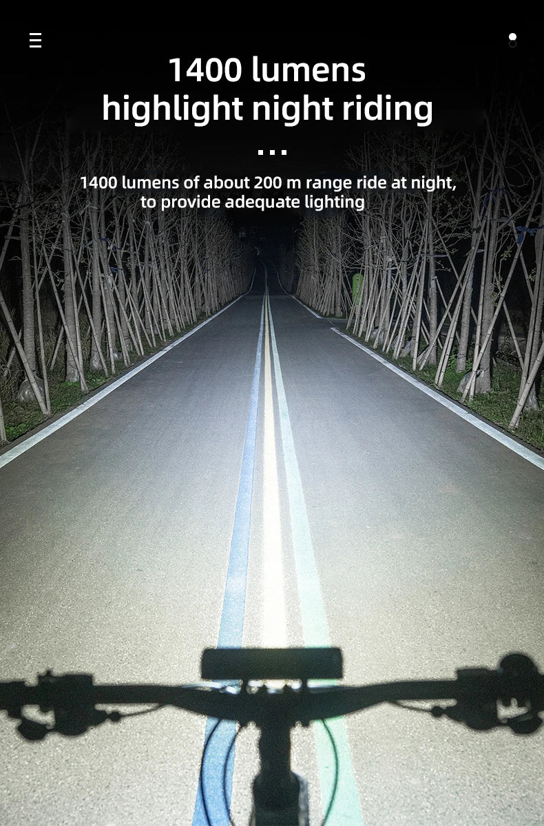 2600Lumen Bike Light 8000mAh