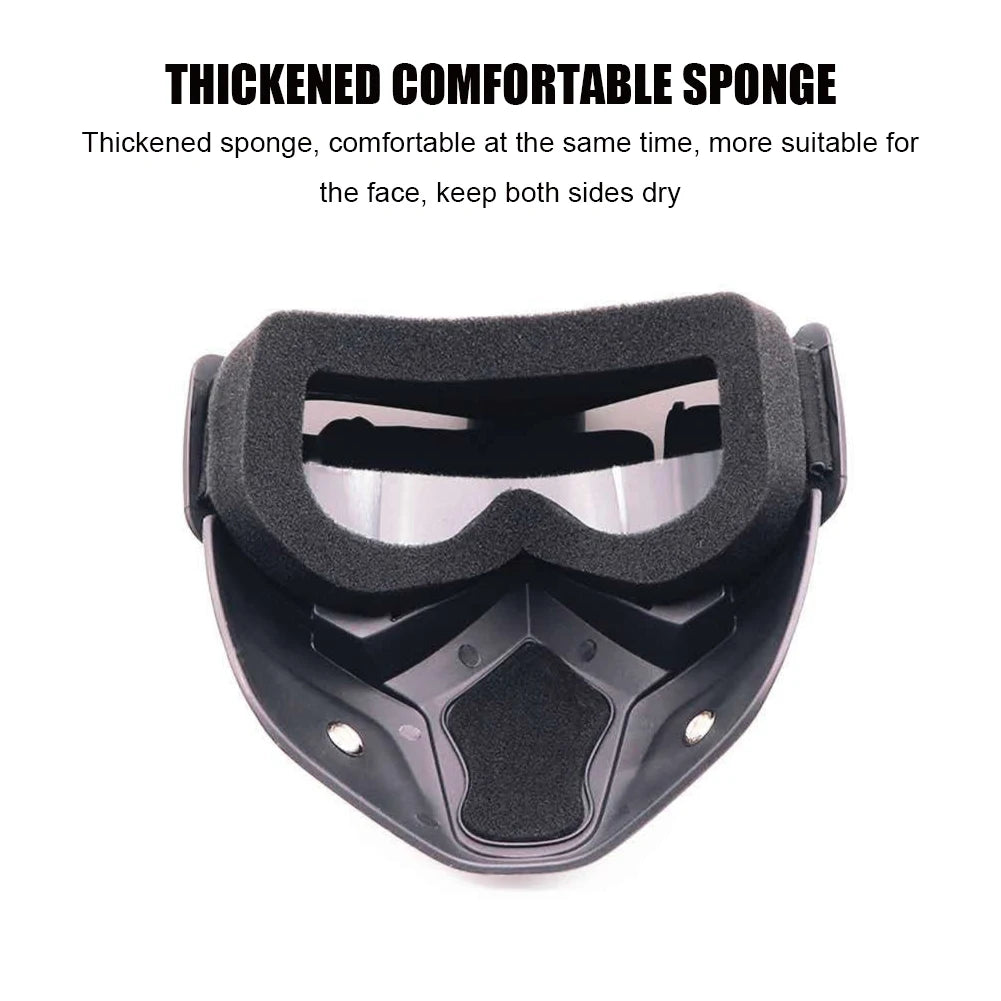 Windproof Skiing Goggles With Mouth Mask