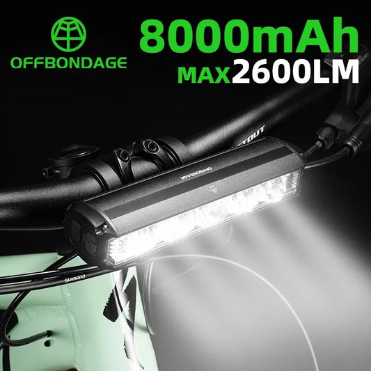 2600Lumen Bike Light 8000mAh