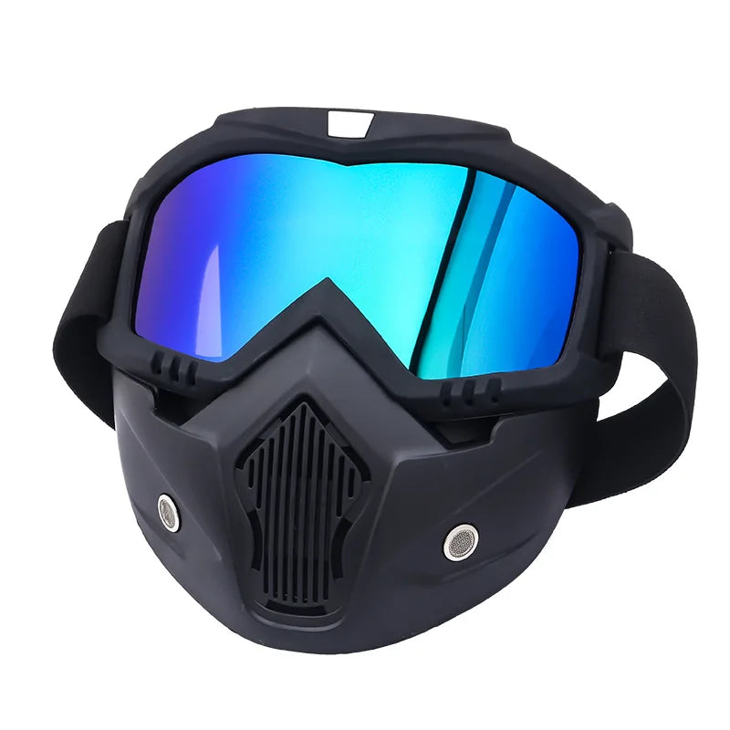 Windproof Skiing Goggles With Mouth Mask