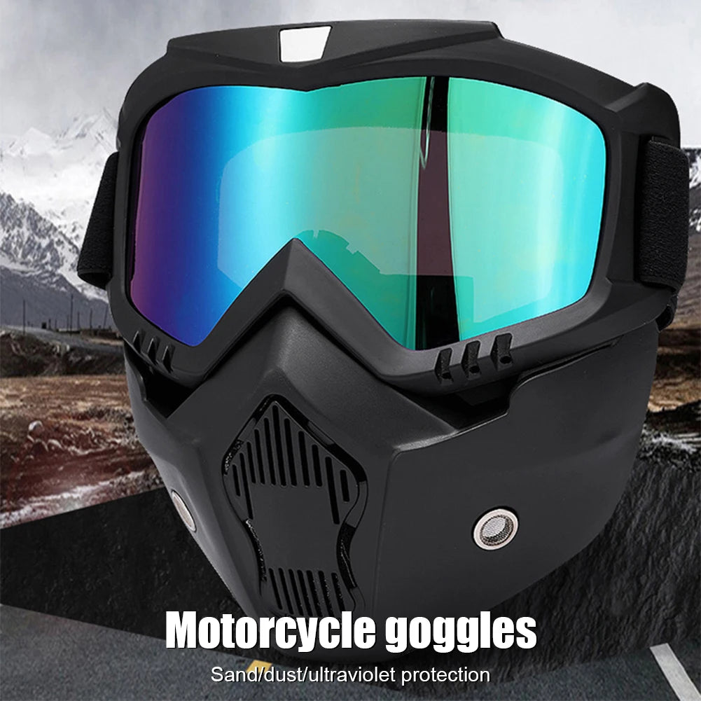 Windproof Skiing Goggles With Mouth Mask